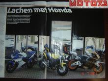 Die Zerrspiegelzentrale arbeitete gerne mit dem Motorradmagazin Moto 73 zusammen, um einen Artikel über Honda 600-Motoren zu veröffentlichen, die für unsere Schmunzelspiegel fotografiert wurden.