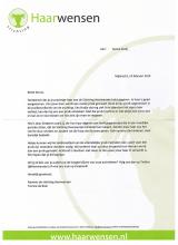 Merci lettre de st. Les cheveux souhaitent à Senna!