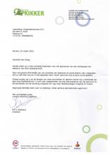 Lettre de remerciement Stichting Opkikker